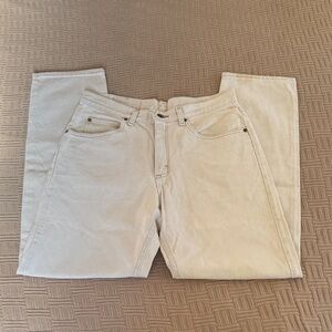 Riders Men's Light Beige Straight Jeans